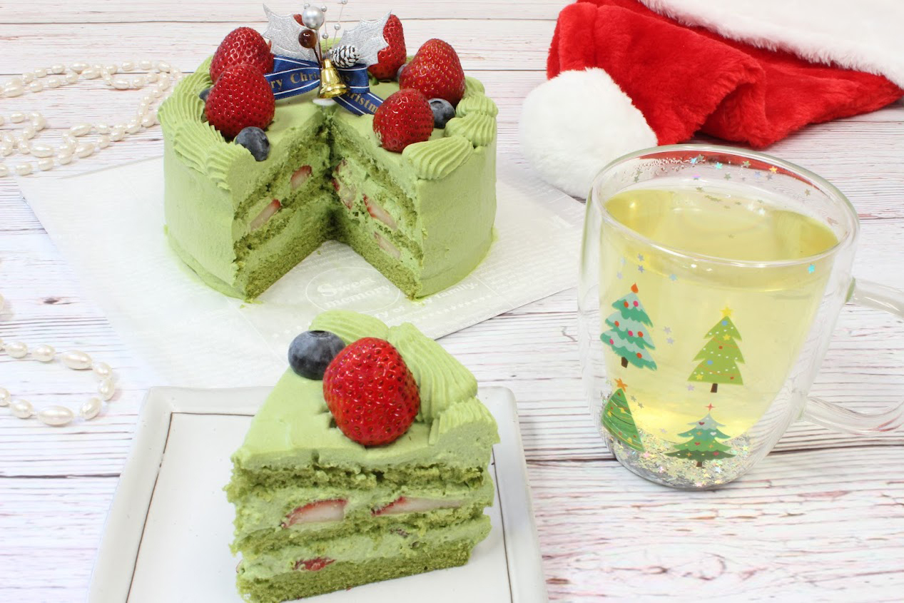 Christmas Matcha Decoration Cake | Sugimoto Tea Company, Japanese ...